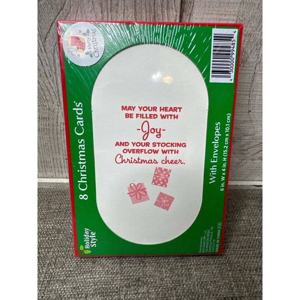 Christmas Greeting Cards w/ Envelopes Reindeer Santa & Money Gift Cards Snowman - Picture 3 of 6
